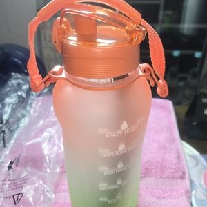 Orange and Green Gradient Water Bottle
